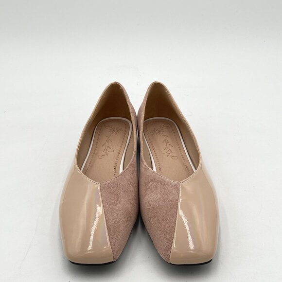 Flats for Women Fashionable Square Toe Ballet Flats for Women Loafer Shoes for W - Picture 2 of 6